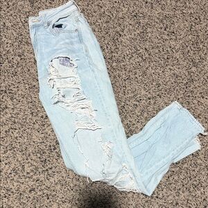 American Eagle Outfitters distressed mom jeans